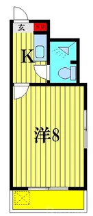 鳥山松戸ハイツ【3階】の間取り