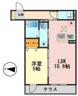 東京都葛飾区東水元2【アパート】の間取り