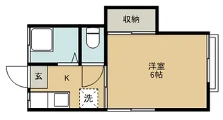 コーポ菅井C棟【2階】の間取り