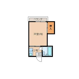 南ハイム(S)【1階】の間取り