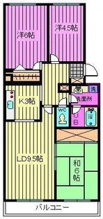 戸山ハウス【1階】の間取り