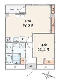 アーバンステージ東十条【6階】の間取り
