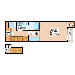 パル木ノ下 A棟【2階】の間取り