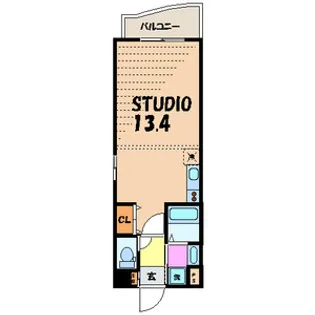 東京都台東区浅草3【マンション】の間取り