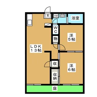 グリーンヒルズ B【1階】の間取り