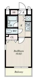 S-FORT潮見(旧メゾン潮見)【6階】の間取り