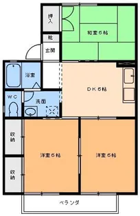 アドバンスカーサA・B棟【2階】の間取り