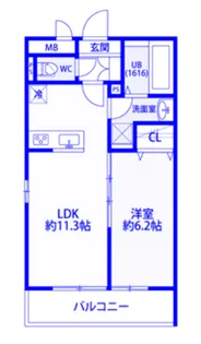 リコルテ 北大宮【1階】の間取り