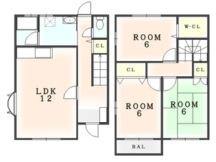 徳島県小松島市小松島町字北浜【アパート】の間取り