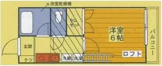 サンライズAKI【1階】の間取り