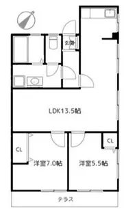 かねこ第一ハイツ【1階】の間取り