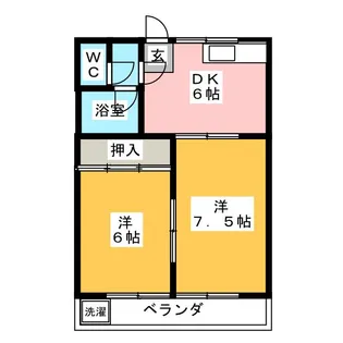 ベルメゾンSHIMA【3階】の間取り