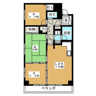 パレアルカディア【11階】の間取り