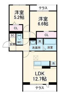 川口市戸塚3丁目新築PJ【1階】の間取り