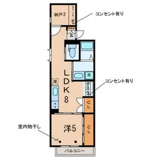 東京都渋谷区幡ヶ谷3【アパート】の間取り