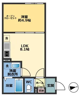 メゾン・ドゥ・アッシュ松戸II【3階】の間取り