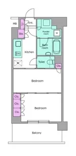 レジディア池袋【4階】の間取り