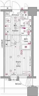 グランド・ガーラ横濱元町【5階】の間取り