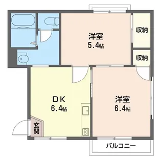 第2相模ハイツ【2階】の間取り