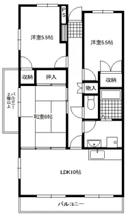 ロゼジャルダン【3階】の間取り