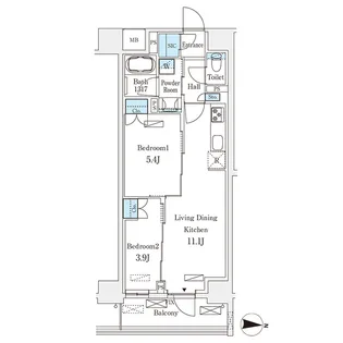 東京都墨田区横川5【マンション】の間取り