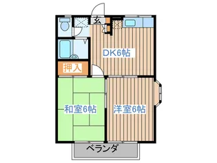 メイプルヒルズII【2階】の間取り