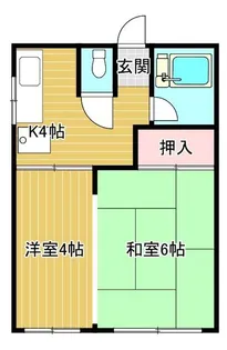 東京都世田谷区用賀4【アパート】の間取り