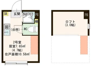 LA VIERE 江古田の森公園【2階】の間取り