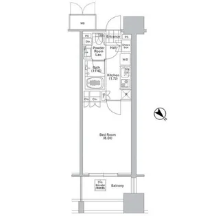 コンフォリア渋谷WEST【6階】の間取り