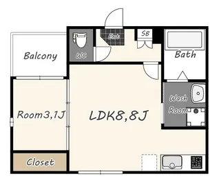 仮称)アリアテラス西大路【1階】の間取り
