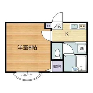 第6グリーンハイツ【1階】の間取り