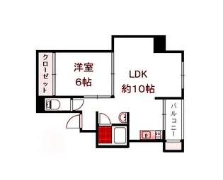 田園キャッスル横浜西口【4階】の間取り