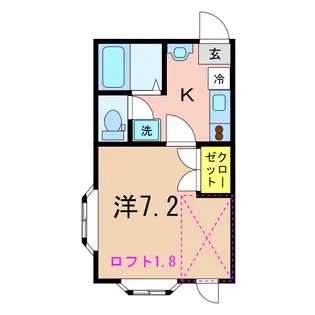 ポプラ【2階】の間取り