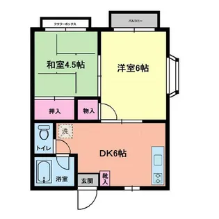 メゾネ鳳【2階】の間取り