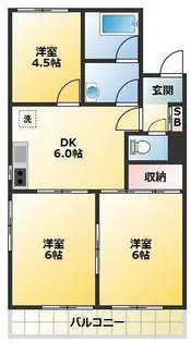 クレイドル新和【2階】の間取り