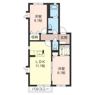 フォレストビレッジノースII【2階】の間取り