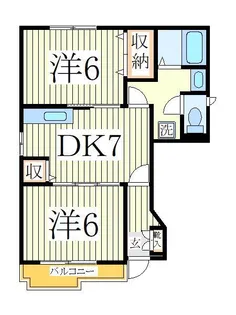 エスパシオII【1階】の間取り