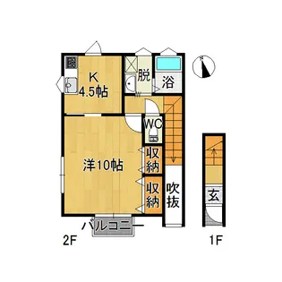 レジデンス南柳町【2階】の間取り