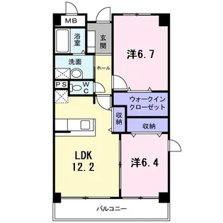 ココ プラザ【2階】の間取り
