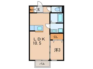 ベェルヴェル【2階】の間取り