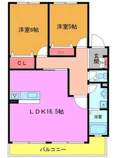 メゾンエムロード【1階】の間取り