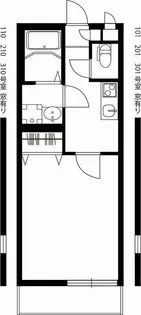 リブリアドニス【3階】の間取り