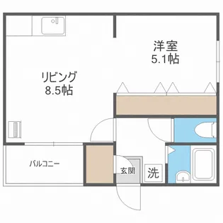 コートモンターニュ【2階】の間取り