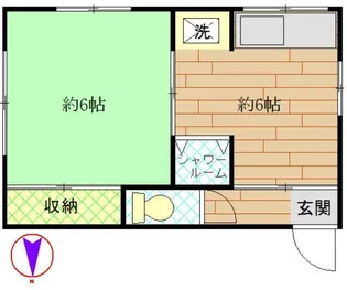 三峰荘【2階】の間取り