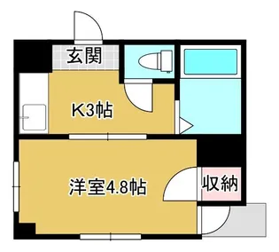 アリビオ中村西【3階】の間取り