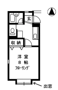 ミルフル鴨島【2階】の間取り