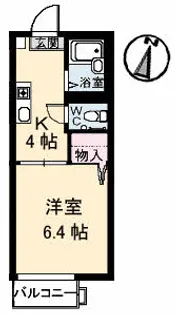 アメニティ土居 B棟【1階】の間取り