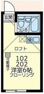 ユナイト初音ミックスナッツ【1階】の間取り