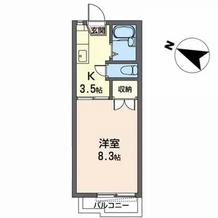 サンライズヒル・セキ【2階】の間取り