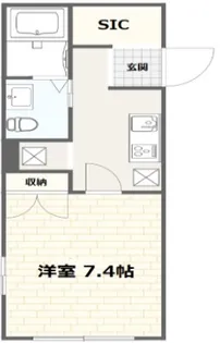 QUI E ORA【2階】の間取り